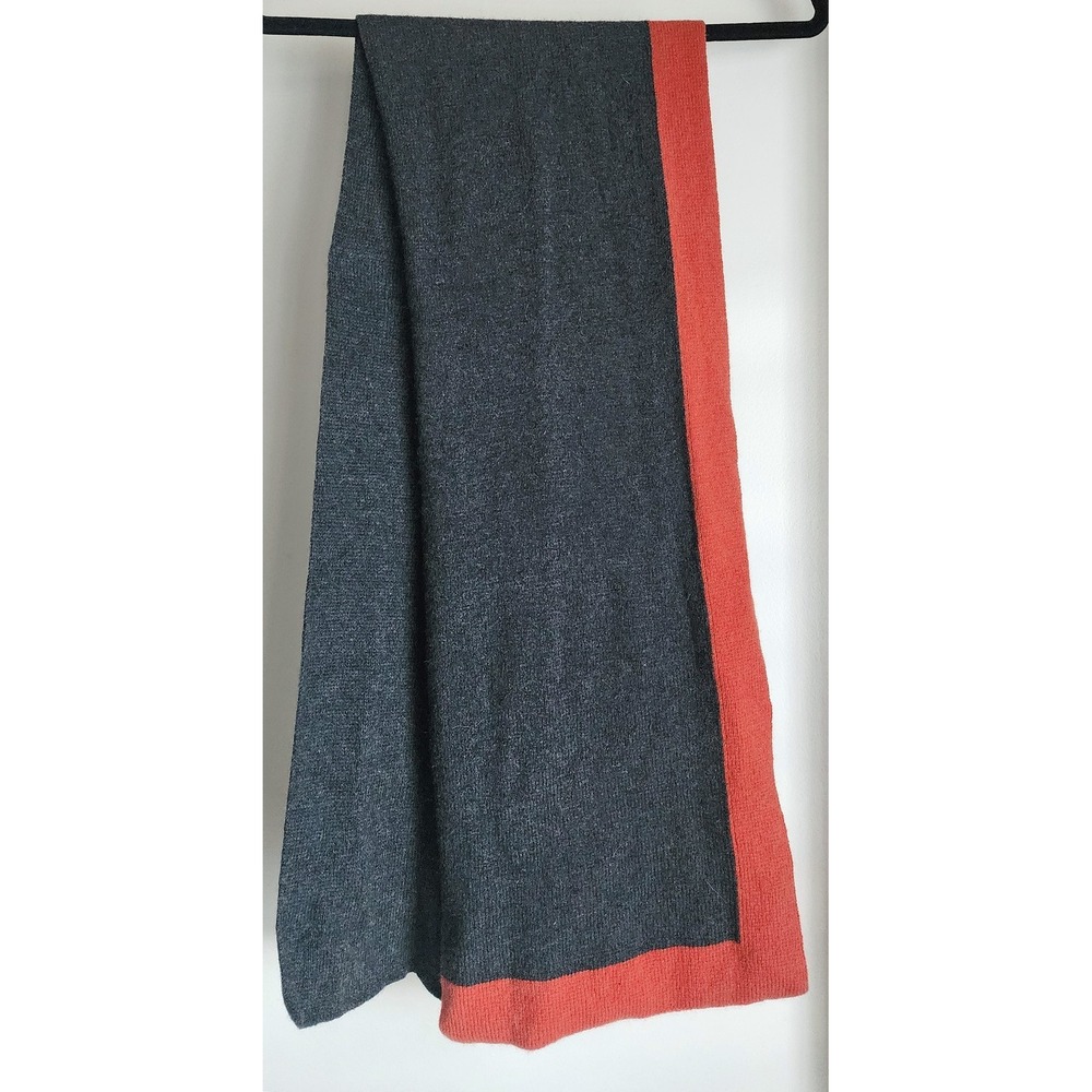 Gap Unisex Rectangle Scarf Gray Wool‎ 102in Long